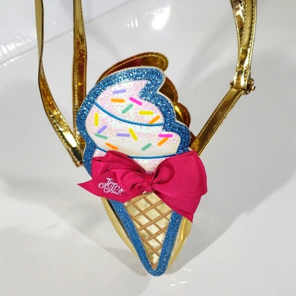 JoJo Siwa Girl Crossbody Purse Sneaker Ice Cream Choss Style. - Picture 12 of 13